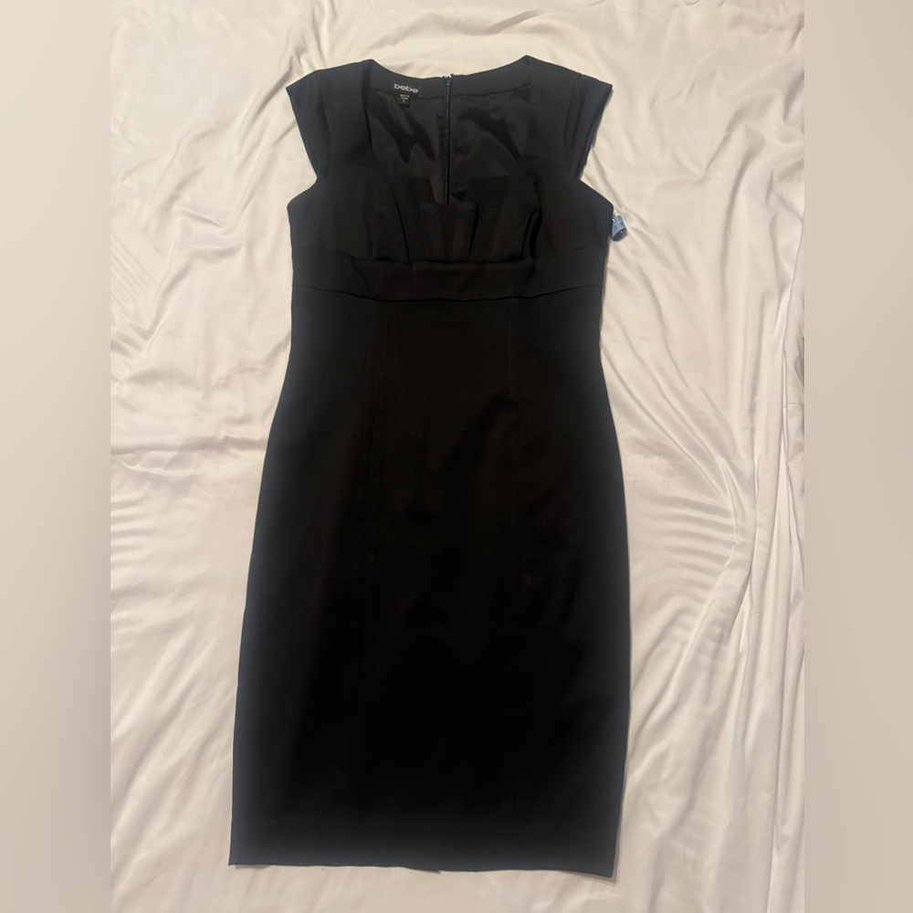 Bebe Black Sheath Cocktail Dress
